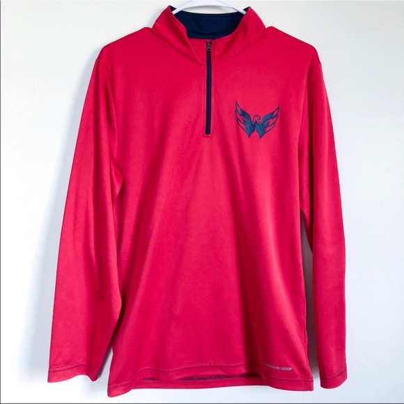 Majestic Other - majestic | NHL washington capitals thermabase quarter half zip